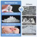 Gevi V2.0 Nugget Ice Maker, 38lbs/24H Countertop Pellet Ice Machine with Self-Cleaning, Energy-Efficient, Chewable Pebble Ice Maker for Home Kitchen, Office, Great Gift
