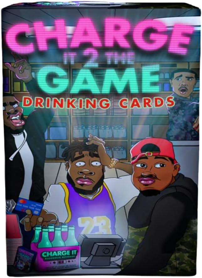 Charge It 2 The Game Drinking Cards  90-Card Adult Party Game for Bachelorette Parties, 21st Birthdays, and Game Night Fun