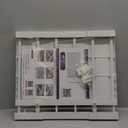 Extendable Closet Shelf Tension Rod Adjustable Clothes Hanger DIY Cabinet Storage Holder Wardrobe Organizer Dividers Shoe Rack 16.54'' Width for Bathroom Kitchen Bookshelf - White (Length: 15-21.7 IN)