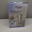 Purewell 2.25G Gravity Water Filter System with Water Level Window, 3-Stage 0.01m Ultra-Filtration Stainless Steel Countertop System with 2 Filters and Stand, Reduce 99% Chlorine, PW-KS (Silver)