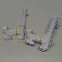 No. 918 Magdalena Crushed Sheer Voile Rod Pocket Kitchen Curtain Swag Pair, 56" x 38", Blue