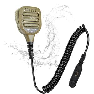 Renastar Two Way Radio Shoulder Mic Remote Speaker Microphone for Motorola XPR3300 XPR3300e XPR3500 XPR3500e DP2000 DP2400 DP2600 DP3441 DEP MTP Tetra Series Walkie Talkies