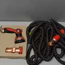 Pocket Hose 75 FT Copper Head Expandable Garden Hose with Pocket Pivot, No Tangles, AS SEEN ON TV, 360 Swivel, Tri-Tex Tubing, Force Field Jacket, Lead-Free, No-Kink, Anti-Burst w/APT
