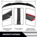 Rear Spoiler Wing Compatible with 2021-2025 for Acura TLX Sedan Advance/Base/SH-AWD/Type S Sedan 2023 for Acura TLX Sedan Type S PMC Edition Gloss Black Rear Trunk Spoiler