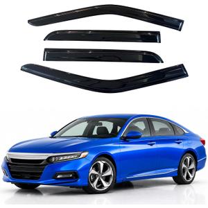 IG Window Visors Fit for 2018-2023 Honda Accord, Out-Channel Rain Guards Vent Wind Deflectors 4PC, Car Accessories for 18-23 Accord (Sedan Only)