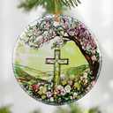 2 x Cross Ornament, Christmas Ornament  Christmas Tree Decor, Holiday Decoration, Stocking Stuffer, Christian Gifts, Religious Gifts, Festive Gift Idea, Gifts for Christians, Friends, and Family
