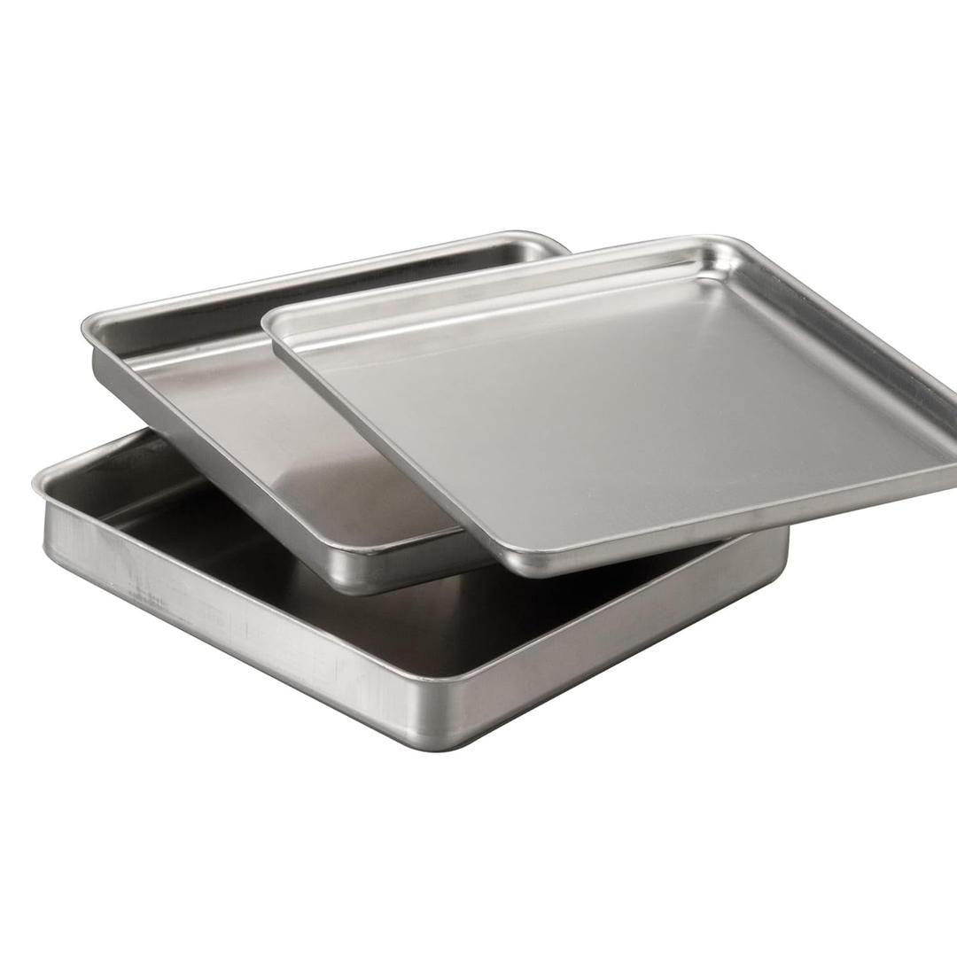 American Metalcraft SQ1010 Square Deep Dish Pan, Aluminum, 1" H, 10" W, 10" L