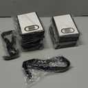 AmazingSpark 50 Pcs White Black Mini Gift Bags Bulk 6.3 x 3.9 x 2.8 Inch Party Favors Elegant Small Gift Bags with Handles and Ribbon Bows for Wedding Birthday Bridal Baby Shower Party Favors