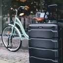Samsonite Omni PC Hardside Expandable Luggage with Spinner Wheels, Black, Checked-Medium 24-Inch