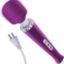 YEVIOR Wired Powerful Handheld Back Massager with 10 Pulse Settings, Personal Total Body Therapy Massager for Sports Recovery, Muscle Aches, Body Pain (Purple)