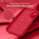 LOVE 3000 Designed for iPhone 17 Case, Premium Silicone [Compatible with Magsafe][Soft Anti-Scratch Microfiber Lining] Shockproof Protective Phone Case for Men Women 6.3", Red