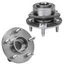 Detroit Axle - Front Wheel Hub and Bearings Assembly Replacement for Saturn Vue Pontiac Torrent Chevy Equinox 5 Lug Without ABS - 2pc Set