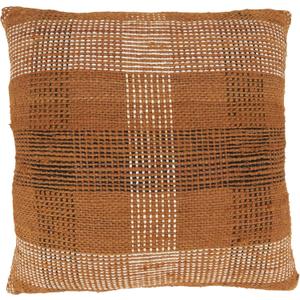 SARO LIFESTYLE Rustic Charm Plaid Down Filled Throw Pillow (20")