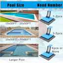 WPOZD Pool Animal Escape Ramp, Floating Rescue Platform for Small Animals, Blue