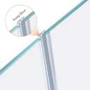 78"(39" X2) Frameless Shower Door Side Seal Shower Sweep and Side Seal for 3/8 Inch Glass,Clear Vinyl, for Shower Side or Bottom Seal