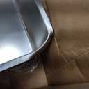 Stainless Steel Litter Box,19.7"x13.7"x6" Large Metal Litter Box for Kitty/Cat, Easy to Clean, Non Stick Litterbox No Smell for Adult Cats