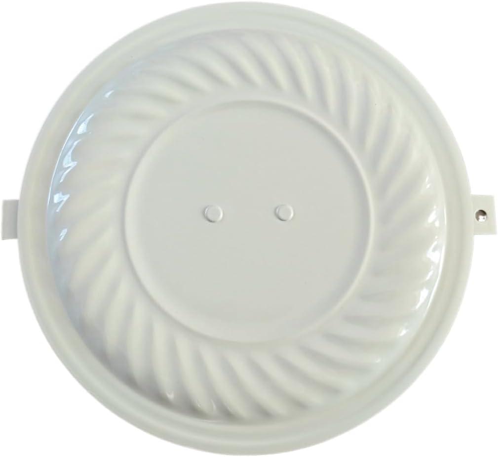 Metal White Almond Color Fireplace Stove Pipe Flue Hole Cover 4248696 3F-72 Adjustable Flue Hole Cover 9 5/8" Diameter HOLES4 to 10" Hole Chimney Caps Flue Plug