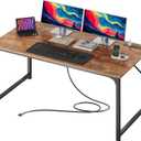 47 X 24 Inch Deep Computer Desk with Power Outlets, 47.2*23.6 inch