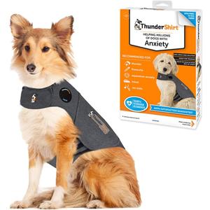 ThunderShirt for Dogs, Large, Heather Gray Classic - Dog Anxiety Relief Calming Vest
