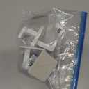 Square Self Adhesive Towel Hooks - 4 Pack Matte White Metal Hooks, Right-Angle Design for Towels, Robes & Hats, Organize Bathroom, Kitchen, Entryway, Doors, Cabinets On Smooth Surfaces