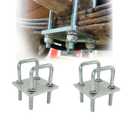 2PCs Square U-Bolt Kit for Boat Trailer Axle Leaf Springs, Trailer Leaf Spring U Bolts, for 2x2 Axle, 4-3/4" Long, 2 Pack
