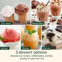 Cuisinart Ice Cream Maker Cuisinart FastFreeze 5-in-1 Ice Cream, Milkshakes, Slushies, Sorbets and Mix-Ins, Freeze Wand, Two 0.5-Pint Mixing Cups with Lids, Easy to Clean, ICE-FD10