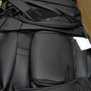 for Ford F150 Seat Covers 2015-2023 2024 2025 2026 (Only Front Seat Covers), Leather Pickup Truck Seat Covers Custom Fit for F-150 XL XLT (Not for Regular Cab) Waterproof Car Accessories Black