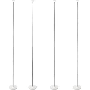 Balloon Stand Kit Set of 4, Adjustable Height Balloon Column Kit for Floor with Metal Telescopic Pillar for Table Graduation Birthday Baby Shower Gender Reveal Party Decorations