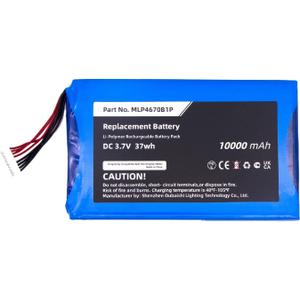 Replacement Battery for Autel Maxisys MS906BT MS906TS MS906S MS906BT MS906TS, fits Part no MLP4670B1P 10000mAh
