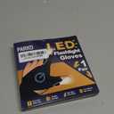 PARIGO Valentines Day Gifts for Him, LED Flashlight Gloves for Men, Birthday Mens Valentines Gifts for Boyfriend Husband Dad Who Have Everything, Cool Gadgets for Men Car Repairing, Fishing, Camping (Black)