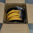 DEWALT Manual Air Hose Reel, 3/8 in. x 50 ft. Oil and Kink Resistant Air Hose with 4 ft. Lead, Essential Home Improvement Tool for Efficient Hose Management and Connectivity