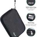 PULIV Weekly Pill Organizer 4 Times a Day with a Business Stylish Bag, Portable Pill Box 7 Day with 28 Compartments for Men, Removable Pill Sorters to Store Vitamin, Medication, Fish Oil, Supplements