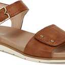 Dr. Scholl's Womens Nicely Sun Flat Sandal Honey Brown 7 M