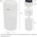 2 x Leakproof Bar Travel Soap Case for Shower, Portable Soap Container,Dish with Lid for Bathroom, Soap Holder Travel with Brush (White)