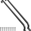 37'' Black Long Playground Ladder Handle (1 Pair) - Metal Long Grab Handle, Swing Set Grab Bars, Playset Kids Hand Grips, Hand Rail for Treehouse, Jungle Gym, Rock Climbing Wall