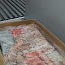 BESTSWEETIE 8x10 Area Rug Washable Rugs for Living Room, No Pile Boho Carpet for Entryway Bedroom Dinning Room, Vintage Carpet Print Distressed Non-Slip, 8 x 10 ft, Green Brick Rust Red