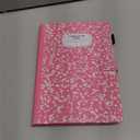 Cute Case for All-New Amazon Kindle Fire HD 10 & 10 Plus Tablet (13th/11th Generation, 2023/2021 Release) 10.1",Vegan Leather Slim Folding Stand Cover with Pocket Auto Wake/Sleep,Pink Notebook