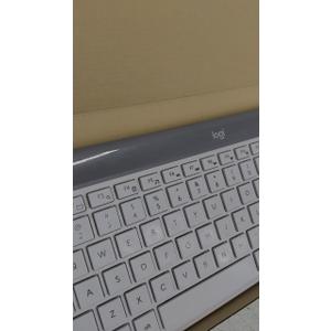 Logitech MK470 Slim Wireless Keyboard and Mouse Combo - Modern Compact Layout, Ultra Quiet, 2.4 GHz USB Receiver, Plug n' Play Connectivity, Compatible with Windows - Off White