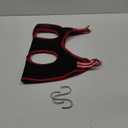 GALPADA Breathable Hanging Cat Hammock Bed for Nail Trimming and Grooming Stylish Elevated Pet Bed for Indoor Cats Convenient Assembly Storage Smooth Touch Edges Black-red