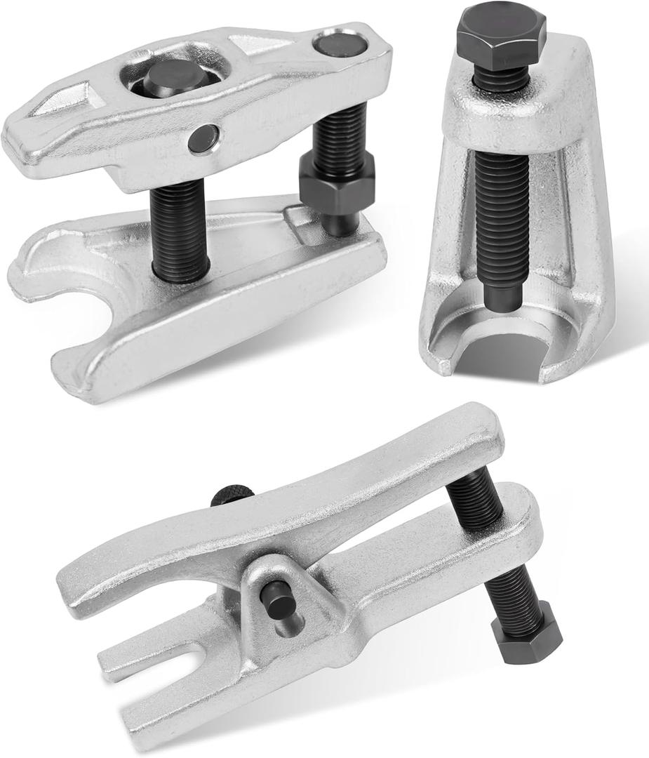 DAYUAN 3Pcs Universal Ball Joint Separator Set, Tie Rod End Extractor Kit Ball Joint Puller Removal Tool for Front End Service on Most Cars/ Trucks/ ATVs