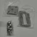 Stainless Steel Square U Bolt Kit for Boat Trailer Axle Leaf Springs, for 2x2 Axle - 4 3/4" Long,2 inch Wide Square U-Bolts with Nuts and Frame Plate for Trailer Automobiles Trailer.