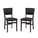 Linon Keira Pad Folding Chair, Set of 2, Engineered Wood