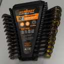 HORUSDY 12-Piece SAE Ratcheting Wrench Set | 1/4 to 7/8 | Ratchet Combination Wrenches Set with Organizer | 72-Teeth | Chrome Vanadium Steel