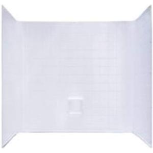 Kinro Composites WUW-27STD-SPK White Uni-Wall One Piece Tub Surround - Piece of 1