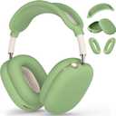 Silicone Case Cover for AirPods Max 2/1 (2026/2024/2020), Ear Pad Case Cover/Ear Cups Cover/Headband Cover for AirPods Max 2&1 (USB-C/Lightning), Accessories for Apple AirPods Max 2 Headphones, Green