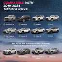 NOPOCA Roof Rack Cross Bars 165lbs Compatible with Toyota RAV4 2019-2025, Aluminum Crossbars Rooftop Cargo Bars Kayak Bike Luggage Snowboard Carrier