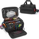 Rexmica 14-Inch Tool Bag with Anti-friction Bottom, Hand Tool Storage Organizer for Men, Tactical Range Bag, Multi-purpose Work Tote for Repairman, Carpenters, Handyman, Black