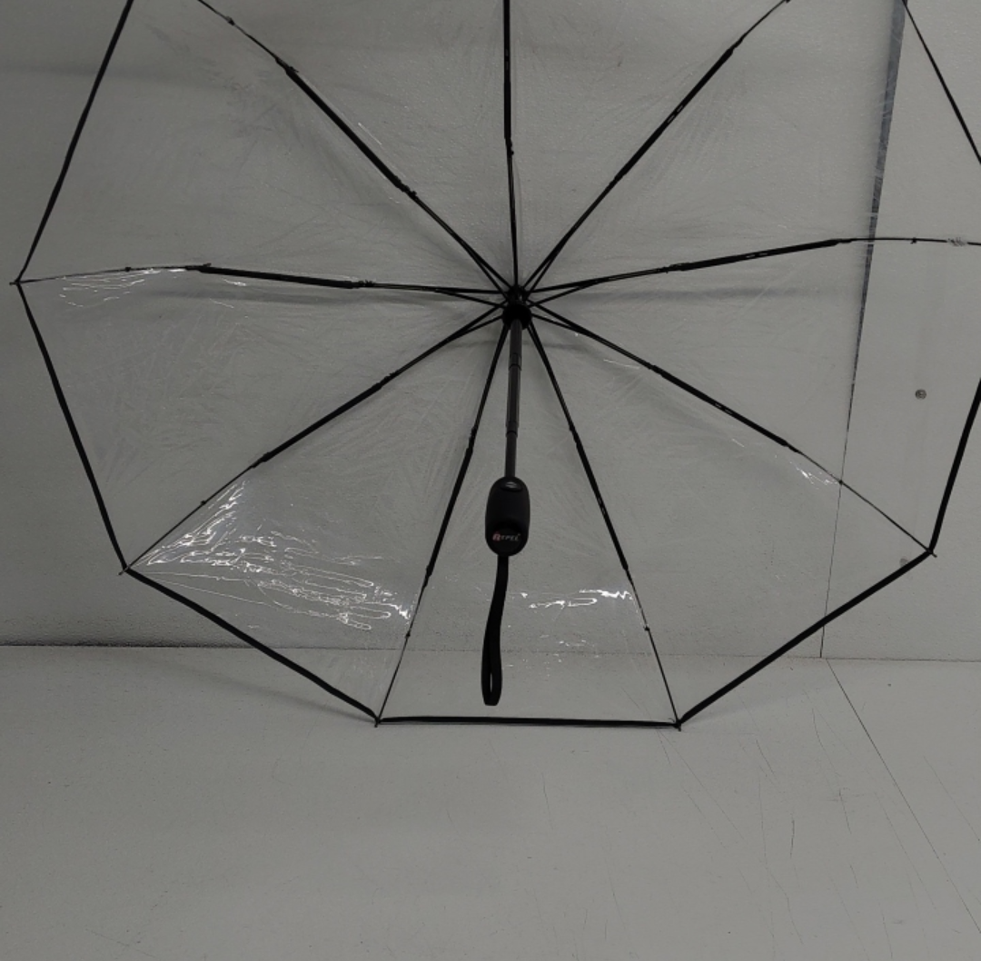 REPEL Automatic Rain Umbrella, Clear Foldable Travel Umbrella Windproof Portable Umbrella for Outdoor Wedding Dating Camping
