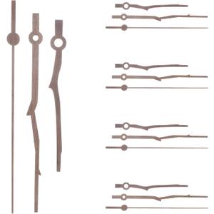Uonlytech 5 Sets Wooden Clock Hands Replacement for Wall Clock DIY Repair Kit Black Walnut Finish