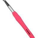 Mdoker Extra Long Crochet Hooks,Large Size N/P/15(10.0mm) Crochet Needles,Ergonomic Grip Soft Handles for Handmade DIY Crocheting,Perfect for Arthritic Hands